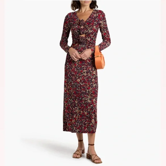 FARM Rio Chelsea Garden Purple Flower Dress - Picture 1 of 7